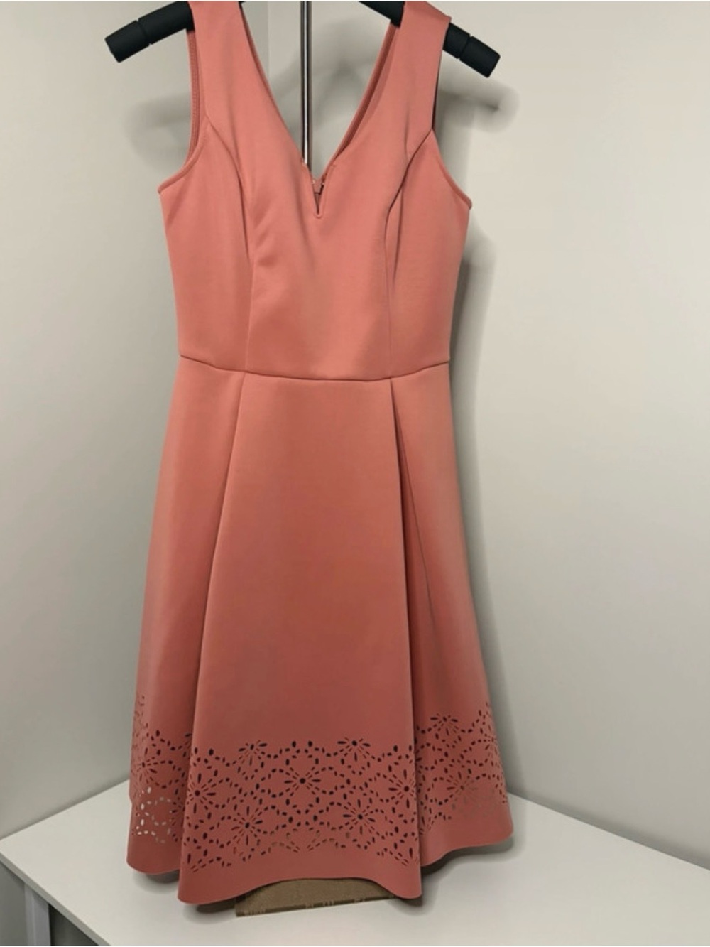 Alya Pinky Blush Sleeveless Fit-and-Flare Dress